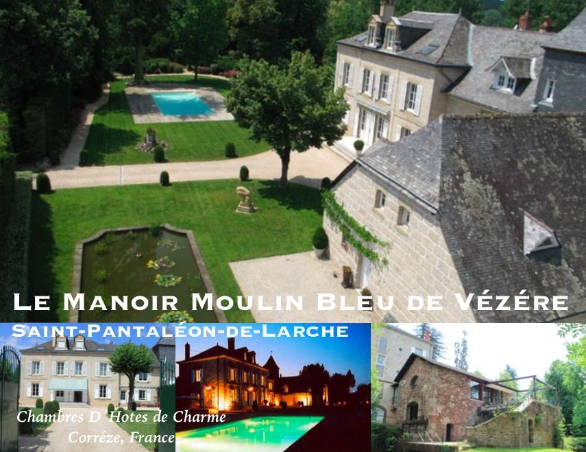 French Correze Moulin Bleu Hotel Saint-Pantaléon-de-Larche Quarto foto